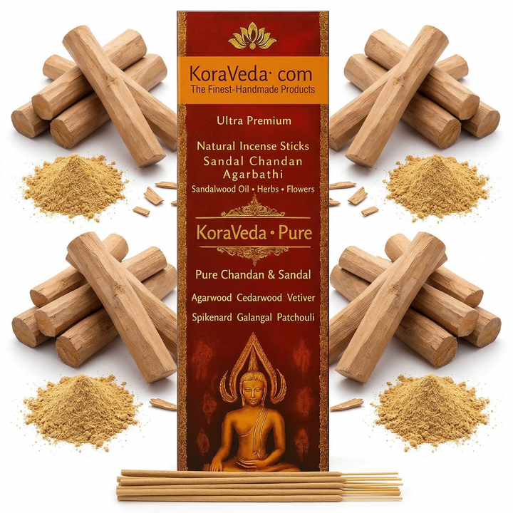 Sandal Chandan Ayurvedic Incense Sticks – Natural & Charcoal-Free