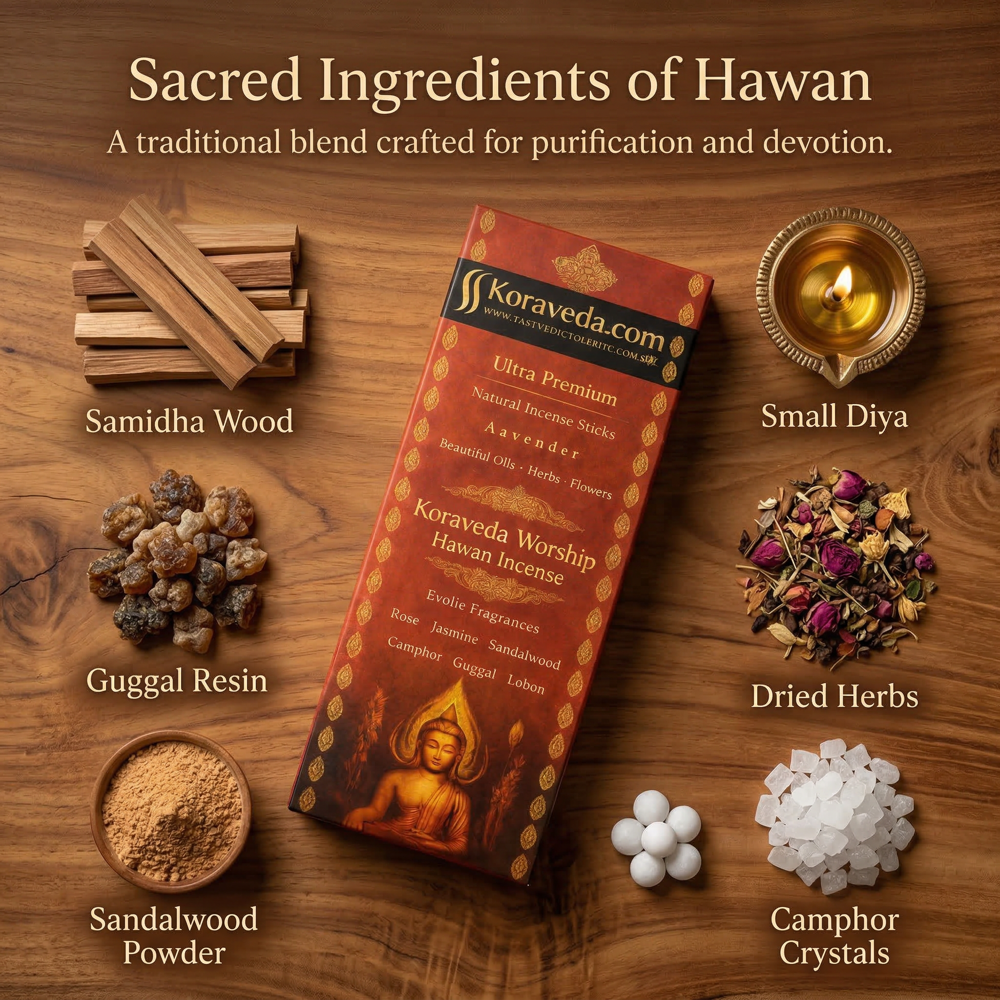 Koraveda Worship Hawan Incense Sticks