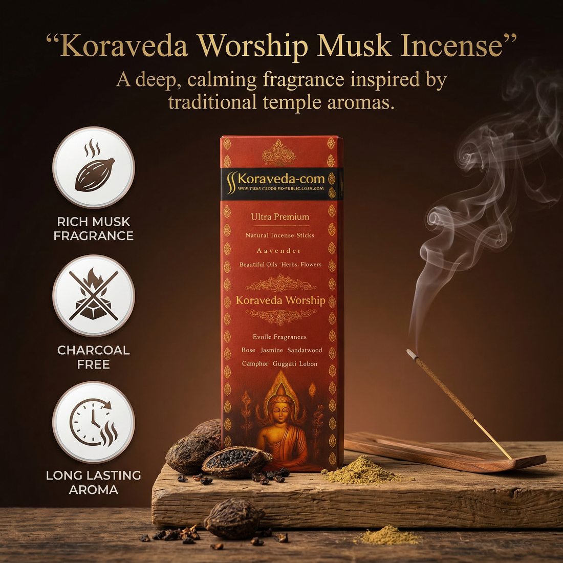 Koraveda Worship Musk Incense Stick