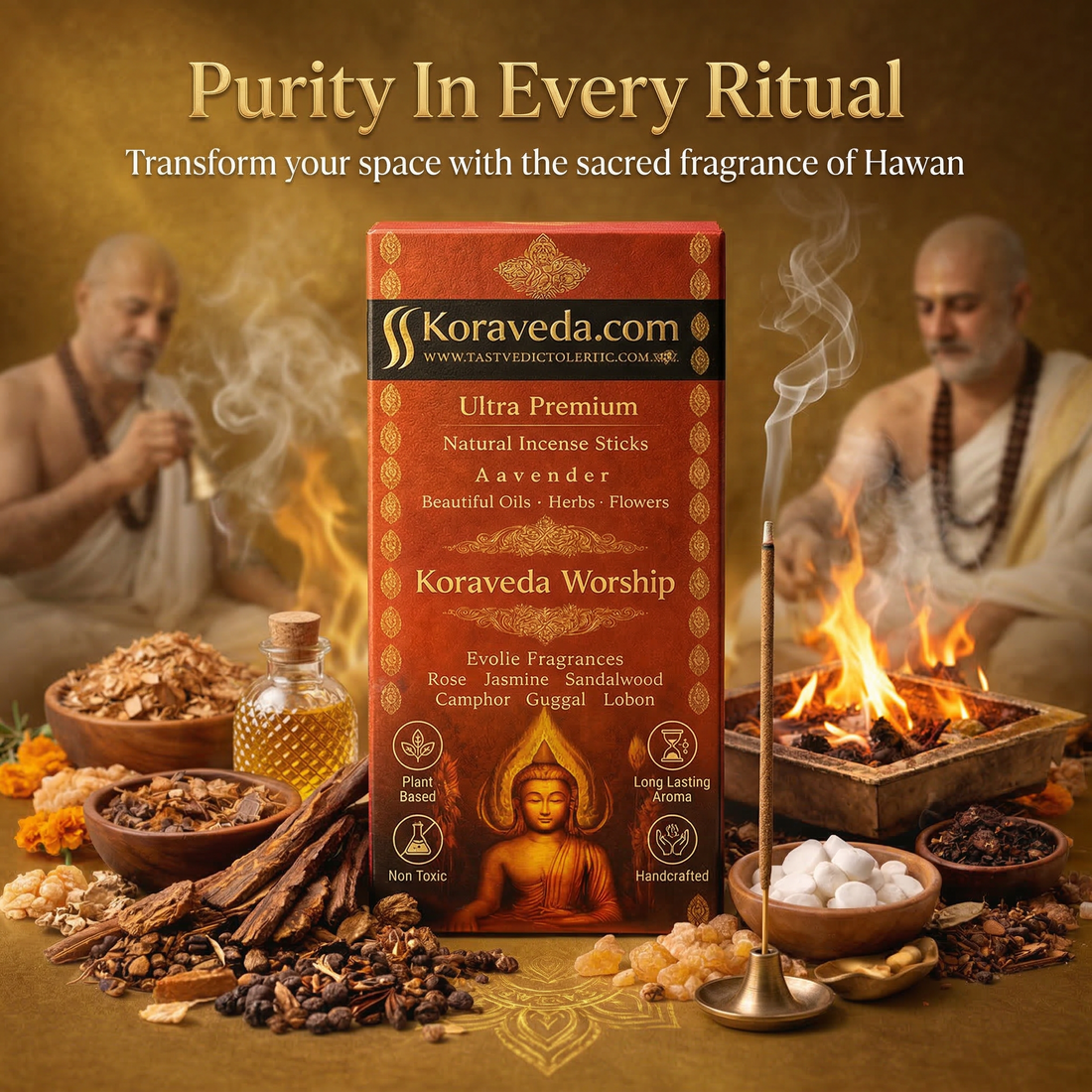 Koraveda Worship Hawan Incense Sticks