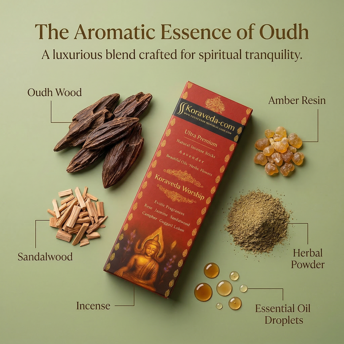 Koraveda Worship Oudh Insence Stick